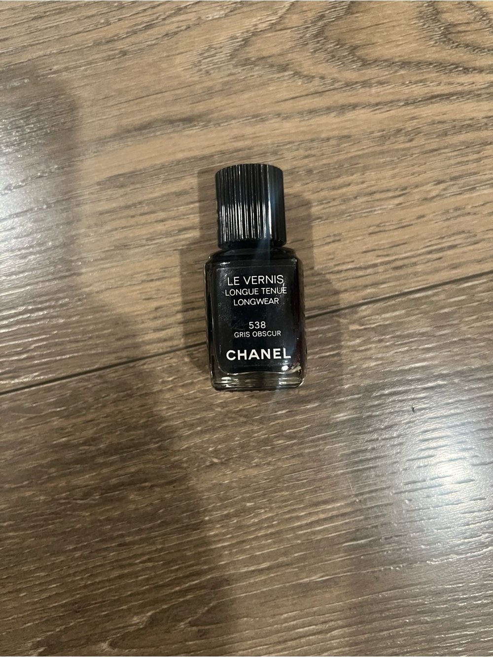 Chanel Le Vernis Longwear Nail Polish 538 Gris Obscur - Black